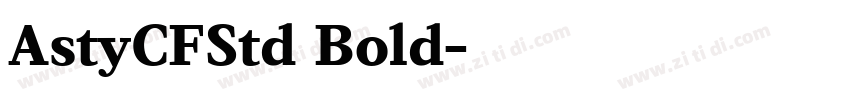 AstyCFStd Bold字体转换
